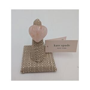 NWT Kate Spade Pink Open Heart Ring Size 6 WBRUH565